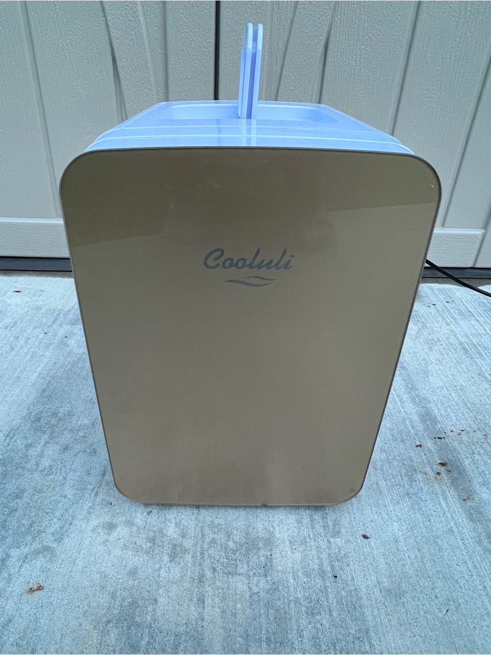 Portable Cooluli Mini Fridge - lavender